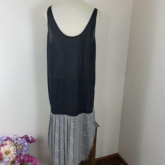 Vtg ILSE M. Midi Flared Dress Animal print Black - Picture 7 of 10